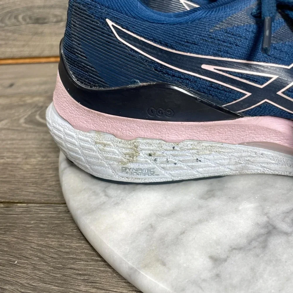 ASICS Shoes Womens 7 Blue Gel Kayano 28 Lace Up Sneakers Running Walking Comfort